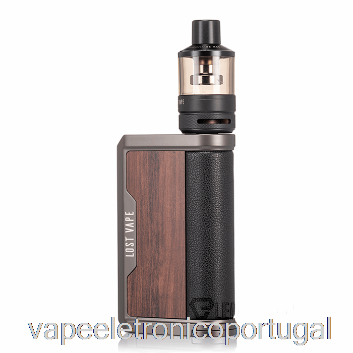 Vape Eletrônico Perdido Vape Centaurus Q200 Starter Kit [podtank] Gunmetal Madeira De Nogueira